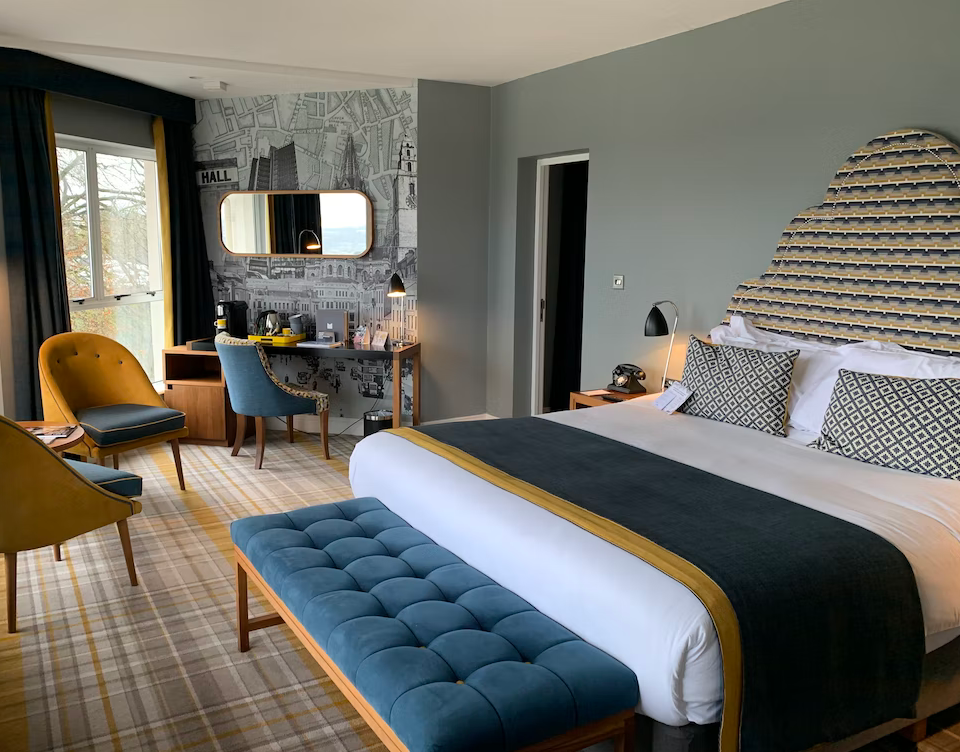 Double Bed Attached Bath